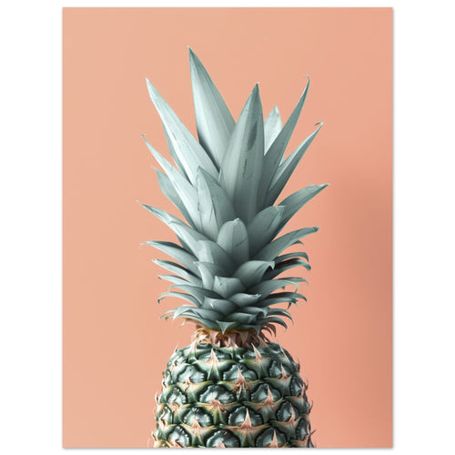 Artfulprints  Fruits - The pineapple portrait   poster 30x40 cm