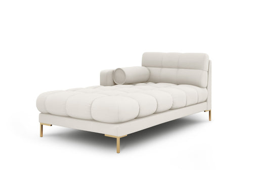 Cosmopolitan Design linker meridiaan Bali structurele stof, lichtbeige - 185x102x75cm