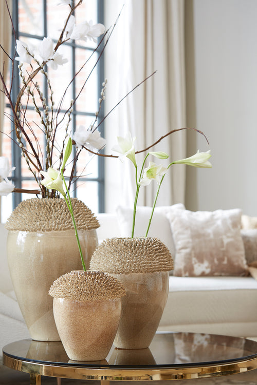 Light & Living vaas SANGKU - 33x32x47.5cm - bruin - vtwonen shop