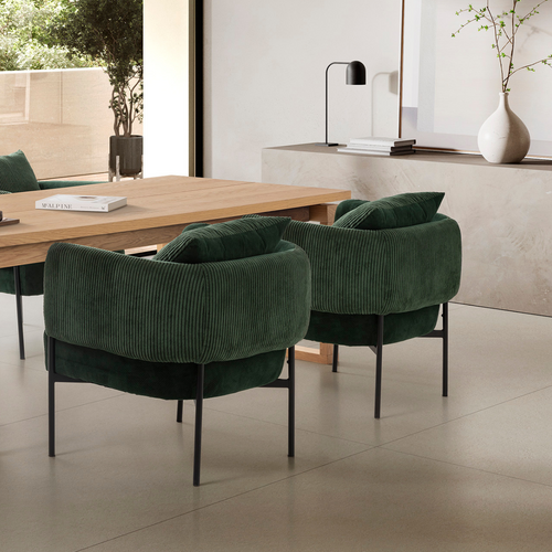 Calicosy - ARUNI Fauteuil in stof - Grijs - 78x73x75 cm