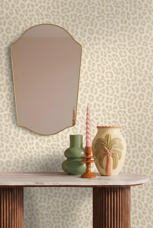 ESTAhome behang panterprint beige - 53 cm x 10.05 m - 139965