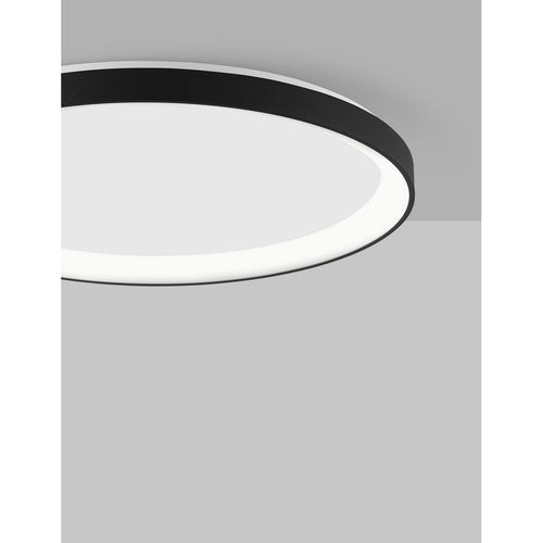 Merano Aurora 38cm Geïntegreerde LED Semi Flush Light Sandy White Aluminium LED 38W 2280Lm 3000K