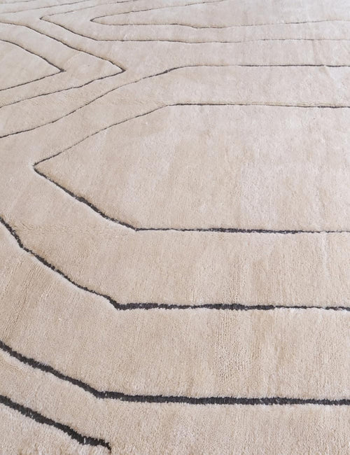 AFK Living vloerkleed Berber - handgemaakt - Wol - 335 x 410 cm