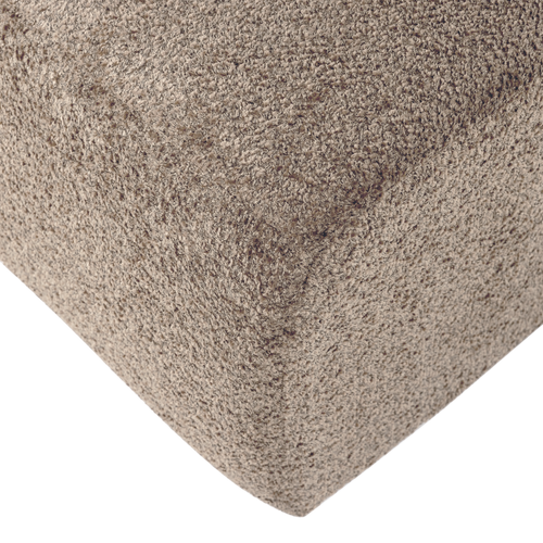 WOOOD eetbank 164 cm rugleuning Mojo Base - Wollig - Donkerzand - 83x164x76