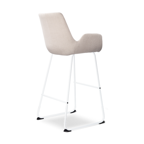 Nolon Nino-Eef Barkrukken Set van 2 - Beige - Wit - 75 cm