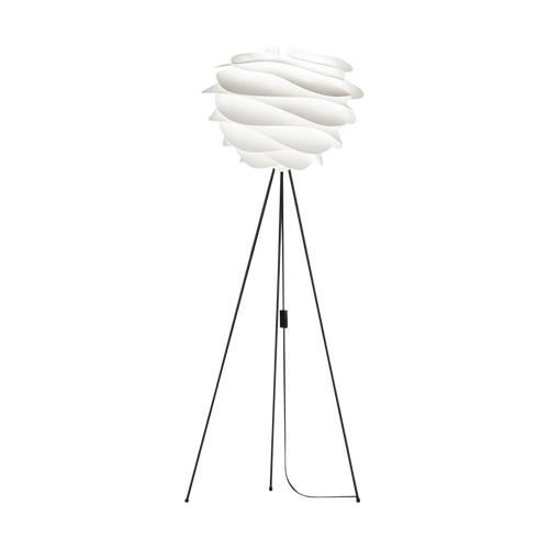 Umage Carmina Medium vloerlamp white - met vloer tripod zwart - Ø 48 cm - vtwonen shop