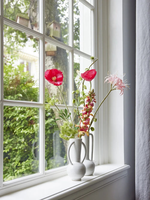 Madame Fleurie Chloé Petits – Luxe Zijden bloemen Mini Boeket – Elegante Set voor Interieurdecoratie - 15cm x 11cm x 24cm