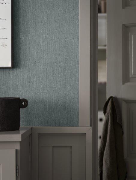 Borastapeter behang effen vergrijsd blauw - 53 cm x 10.05 m - 660469 - vtwonen shop