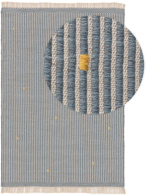 benuta kindervloerkleed Bruno - blauw - 150x220 cm