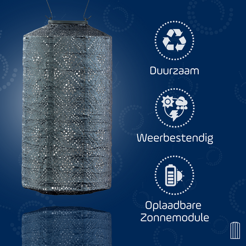 Lumiz solar lampion - passiebloem set - 2 stuks