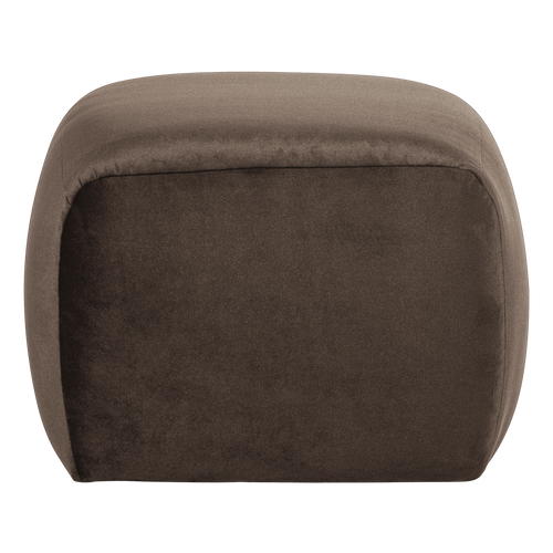 WOOOD poef Mojo Base - Velvet - Bruin - 45x84x64