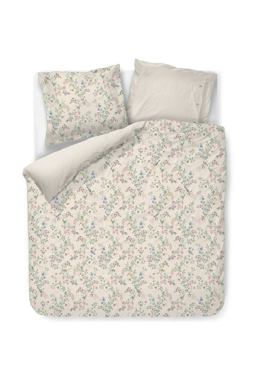 Pip Studio Dekbedovertrek Lotus Lullaby - 260 x 200/220 cm - Gebroken wit