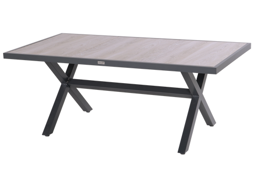 Hartman Tuintafel Canterbury - Beige/Zwart Keramiek - 188x94x75cm - vtwonen shop