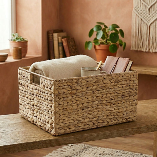 Calicosy - Opbergmand Woonkamer - Beige - 33x45x20 cm