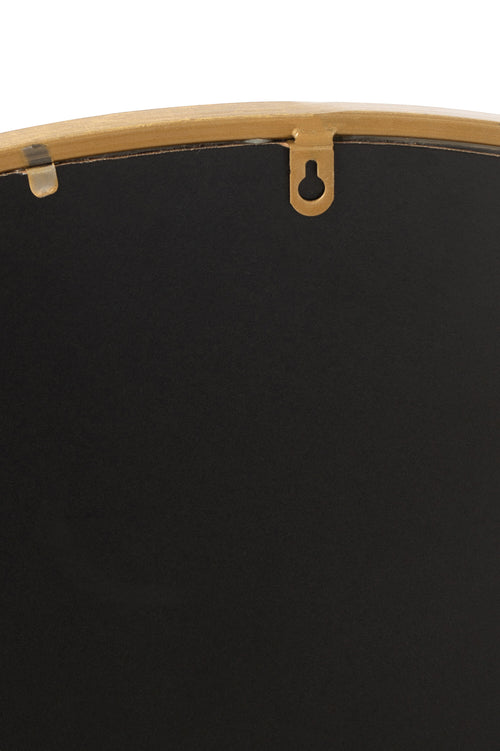 J-Line spiegel Mona Rond - ijzer/glas - goud - large - Ø 80 cm