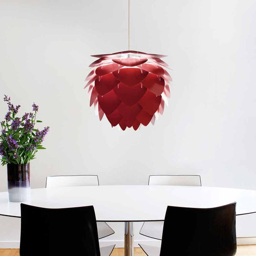 Umage Aluvia Medium hanglamp ruby red - met koordset wit - Ø 59 cm - vtwonen shop