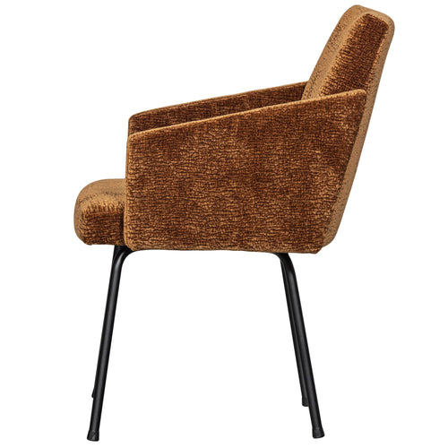 WOOOD eetkamerstoelen Mount - Polyester - Licht Bruin - Set van 2 - vtwonen shop