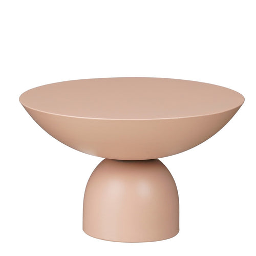 Mica Decorations Celise Bijzettafel - H28 x Ø47 cm - Metaal - Lichtroze