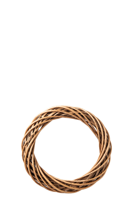 J-Line Krans - riet - naturel/roest - medium