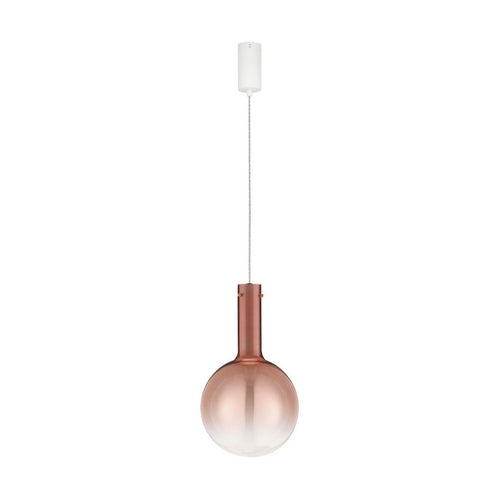 Nova Luce NOSTOS Bolvormige hanglamp voor plafond, roze, goud, mat wit, Triac dimbare LED 6W 330lm 3000K