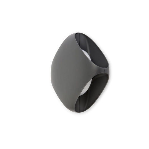 Faro Bu-Oh - LED-buitenwandlamp wit, donkergrijs IP65