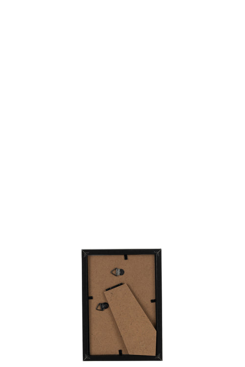 J-Line fotolijst Basic - hout - zwart - extra small - 4 stuks