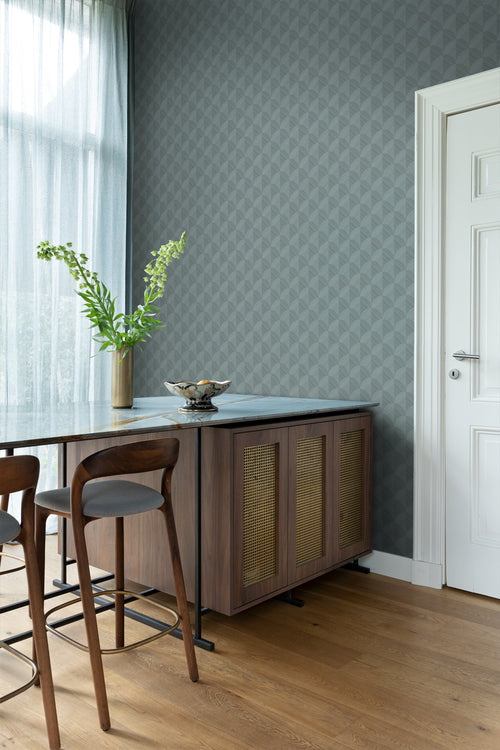 Origin Wallcoverings behang 3D-motief vergrijsd blauw - 50 x 900 cm - 347990 - vtwonen shop
