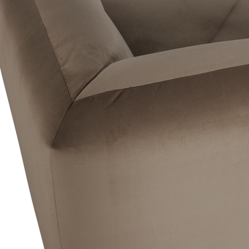 WOOOD hoekelement recht Mojo - Velvet - Taupe - 74x105x105
