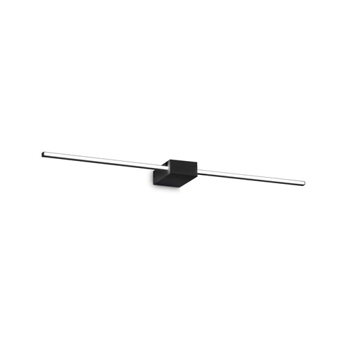 Ideal Lux THEO 2-lichts geïntegreerde LED-wandlamp Zwart 900Lm 3000K