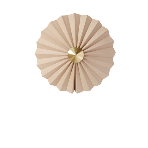 Hübsch wandlamp Pliss - katoen/ijzer - ø48xh16cm, e27