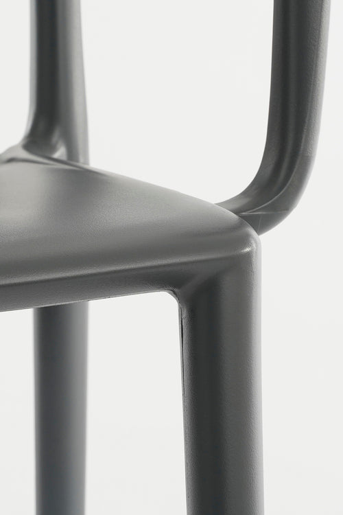 Mica Decorations  Paloma Tuinstoel - L53 x B53 x H78 cm - Polypropyleen - Grijs