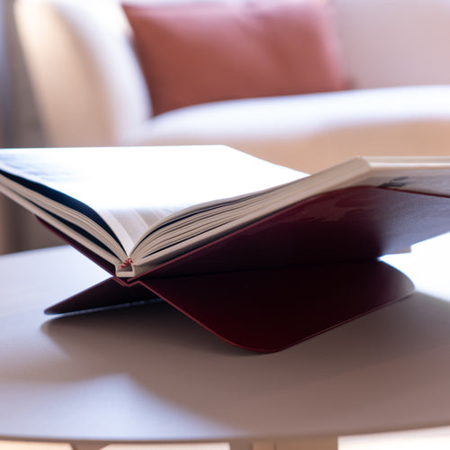 Spinder Design boekenstandaard Atalanta - Burgundy