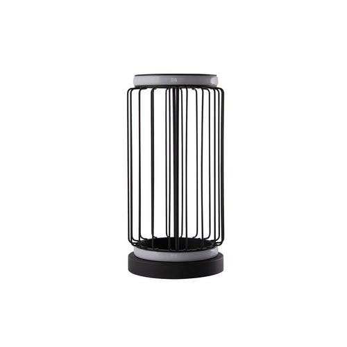 Circolo Cage led-tafellamp, zwart metaal