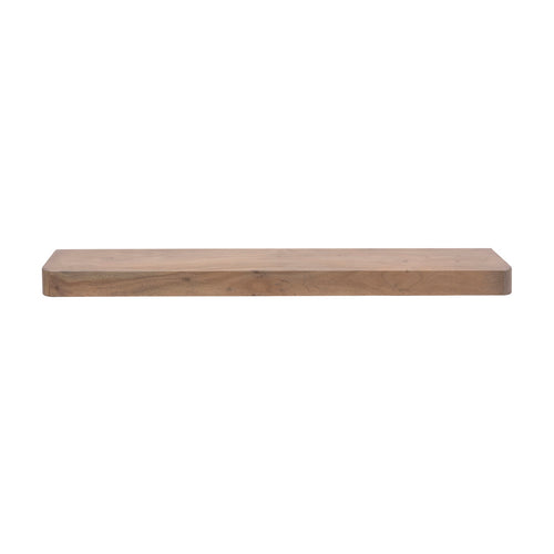 Giga Meubel Wandplank Carve - Bruin Hout - 150x25x8cm