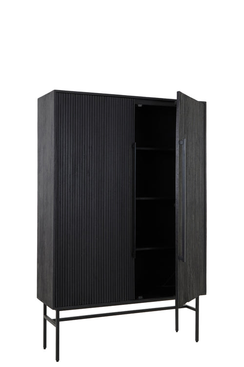 Light & Living kast ABAGE - 120x40x180cm - zwart