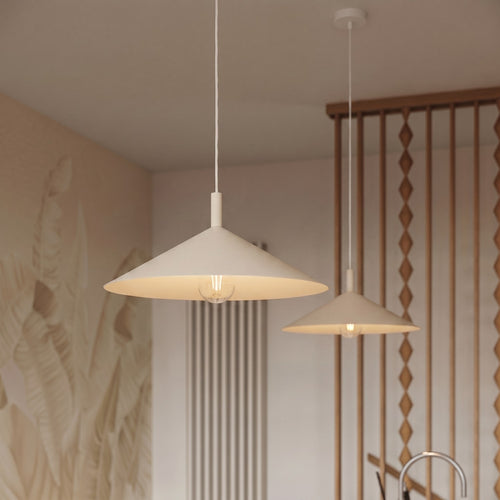 Sollux Lighting Hanglamp NOX 40 beige - 40x40x135cm
