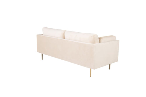 BRAM Bank Renzo - Zits Bank - Beige Velours