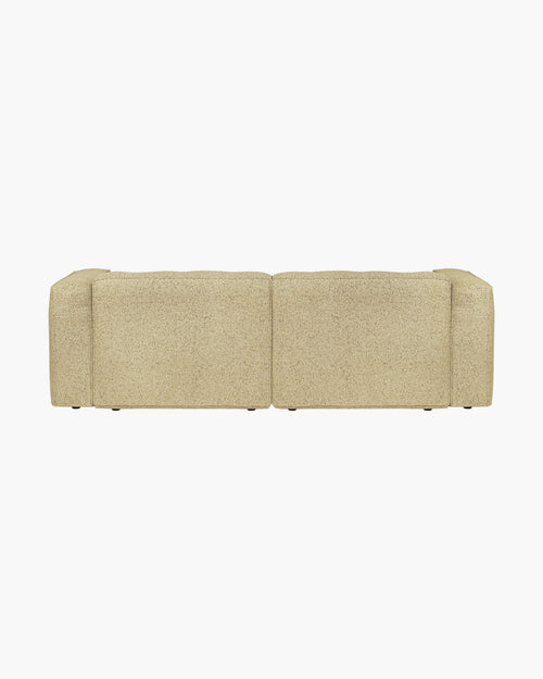 noo.ma Lobi 3-zits slaapbank - Pale Yellow Mélange, matras 140x190 cm