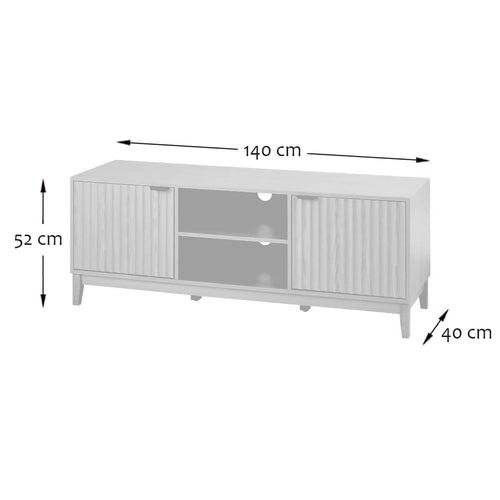Calicosy - BOLOGNE TV-meubel - Licht hout - 40x140x52 cm