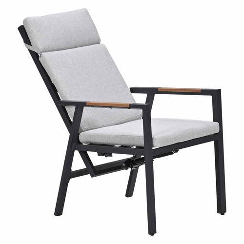 Garden Impressions Felini verstelbare tuinstoelen set van 4 – carbon black