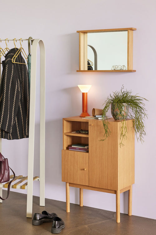 Hübsch draagbare lamp Flash - glas/ijzer - ø14xh30cm, led, 3w - vtwonen shop