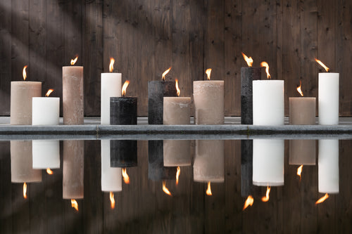 J-Line buitenkaars Pilaar Paraffine - zwart - small - 70U