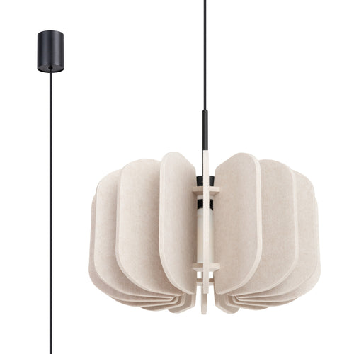 Sollux Lighting Hanglamp MULA 45 beige - 45x45x146cm