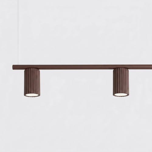 Sollux Lighting Kroonluchter KARBON 4 bruin - 122x6,5x212cm