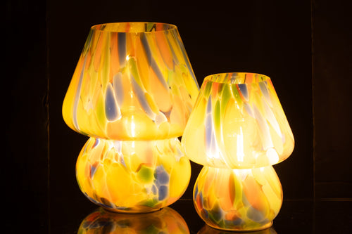 J-Line tafellamp Regenboog - glas - mix - large