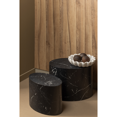 WOOOD bijzettafel Quint - MDF - Zwart - 40x48x33 - vtwonen shop