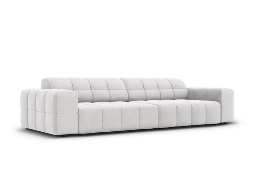 Cosmopolitan Design Bank Chicago 4-zits, flueel geld - 102x252x78cm