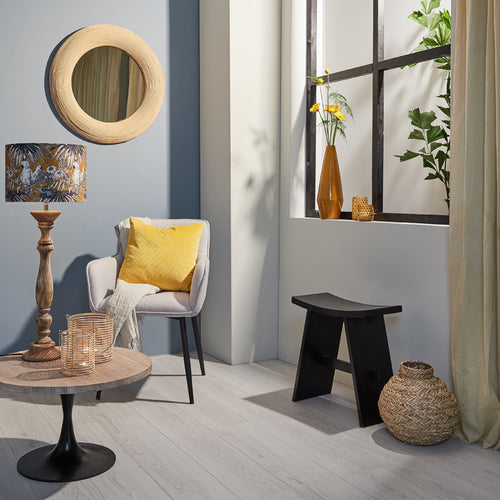 Light & Living spiegel PIEDRE - 71x4.5x71cm - bruin