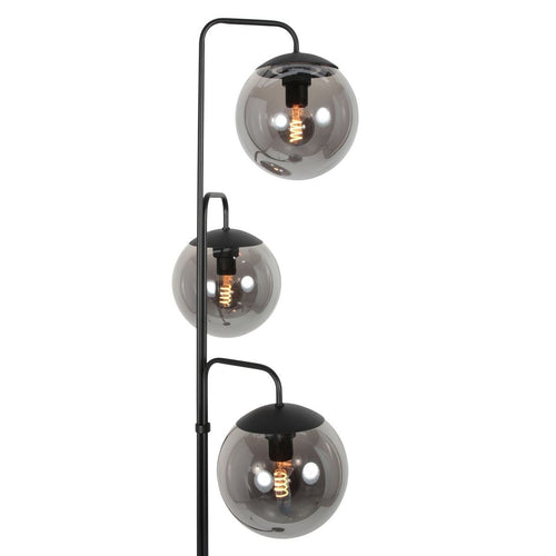 Steinhauer vloerlamp Bollique - 3 lichts - 24  x 172   cm - zwart