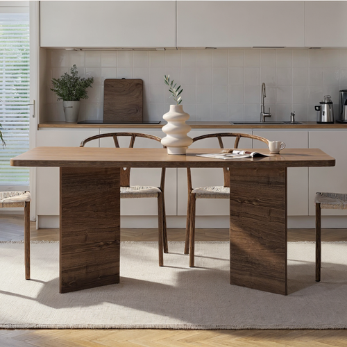 Calicosy - Eettafel zonder verlengblad - Travertijn - 90x180x77 cm